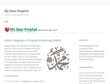 Tablet Screenshot of mydearprophet.com